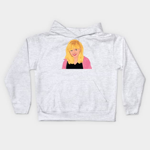 Michelle pfeiffer Grease 2 Kids Hoodie by FemCards